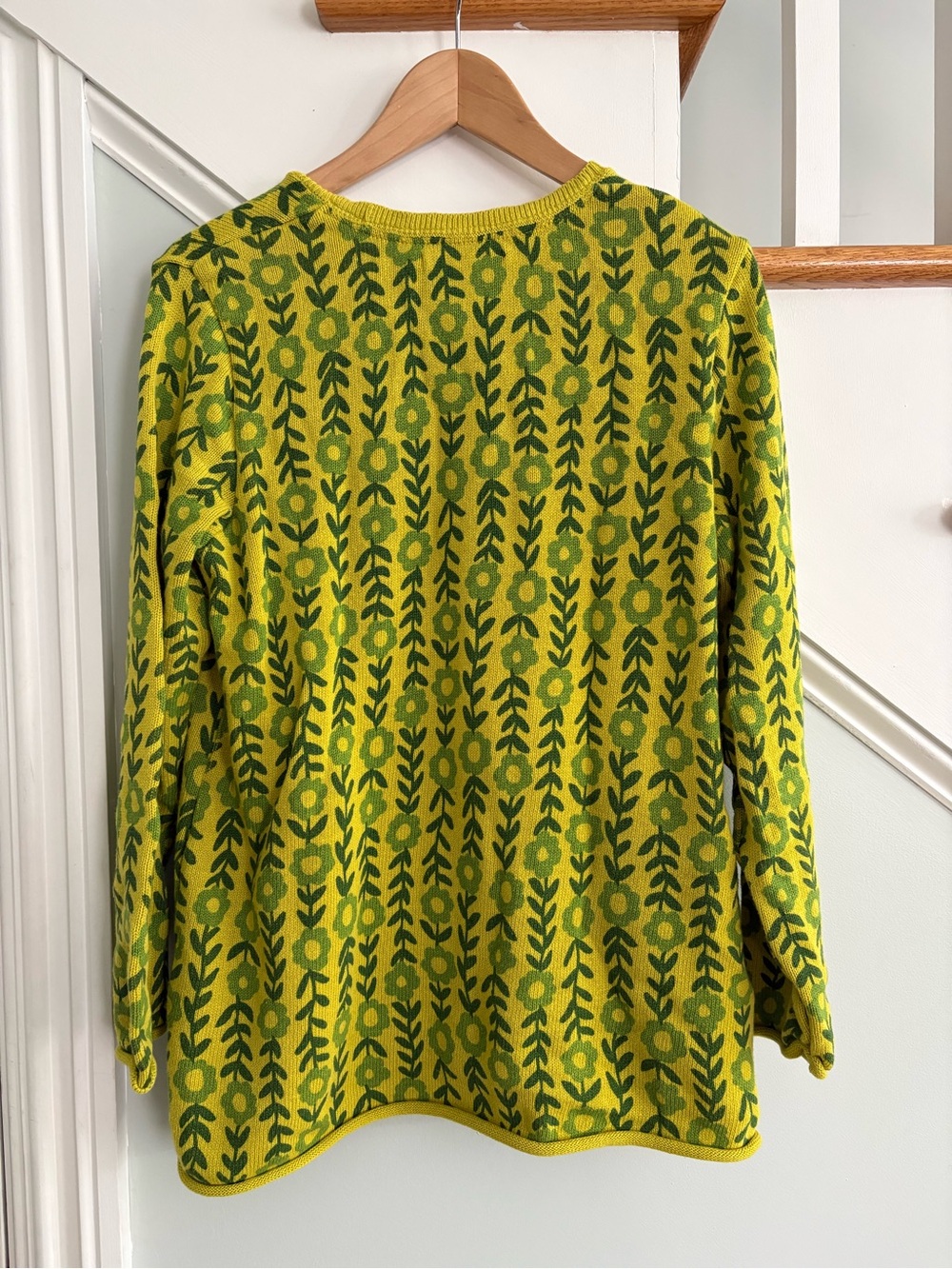 Gudrun Sjoden Green Floral Crewneck Sweater - Picture 3 of 3